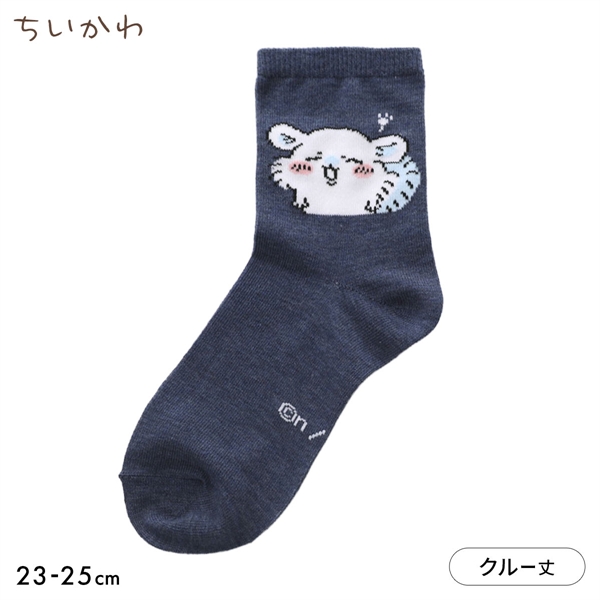 ちいかわ ソックス モモンガ クルー丈 レディース 23-25cm キャラクターソックス 靴下