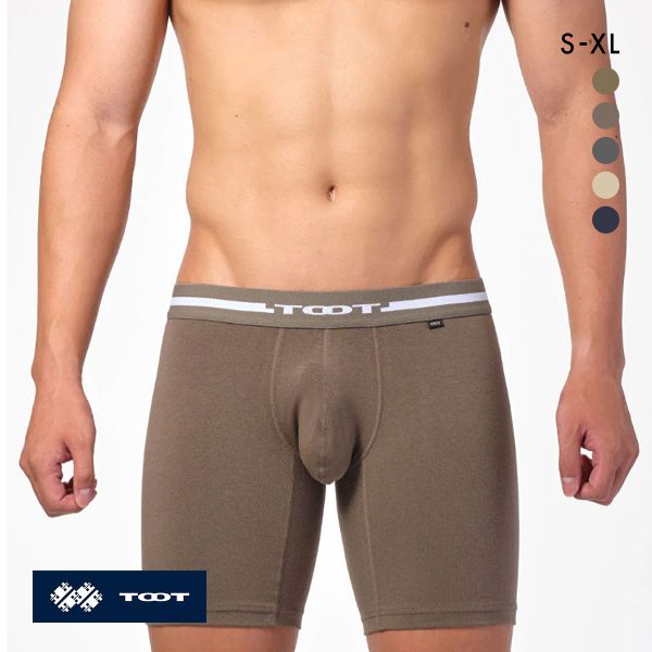 トゥート ReNEW TOOT COTTON LONG ロングボクサーパンツ 前とじ BC23A130 メンズ ローライズ ベーシック コットン S M L LL XL TOOT