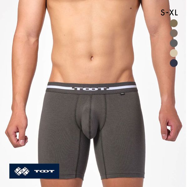 トゥート ReNEW TOOT COTTON LONG ロングボクサーパンツ 前とじ BC23A130 メンズ ローライズ ベーシック コットン S M L LL XL TOOT