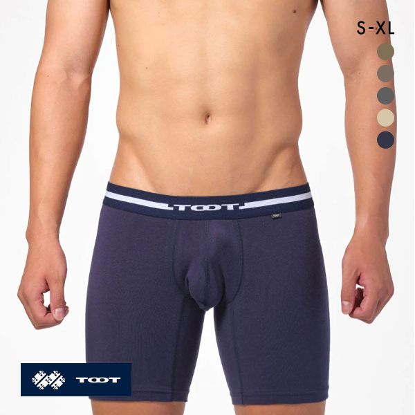 トゥート ReNEW TOOT COTTON LONG ロングボクサーパンツ 前とじ BC23A130 メンズ ローライズ ベーシック コットン S M L LL XL TOOT