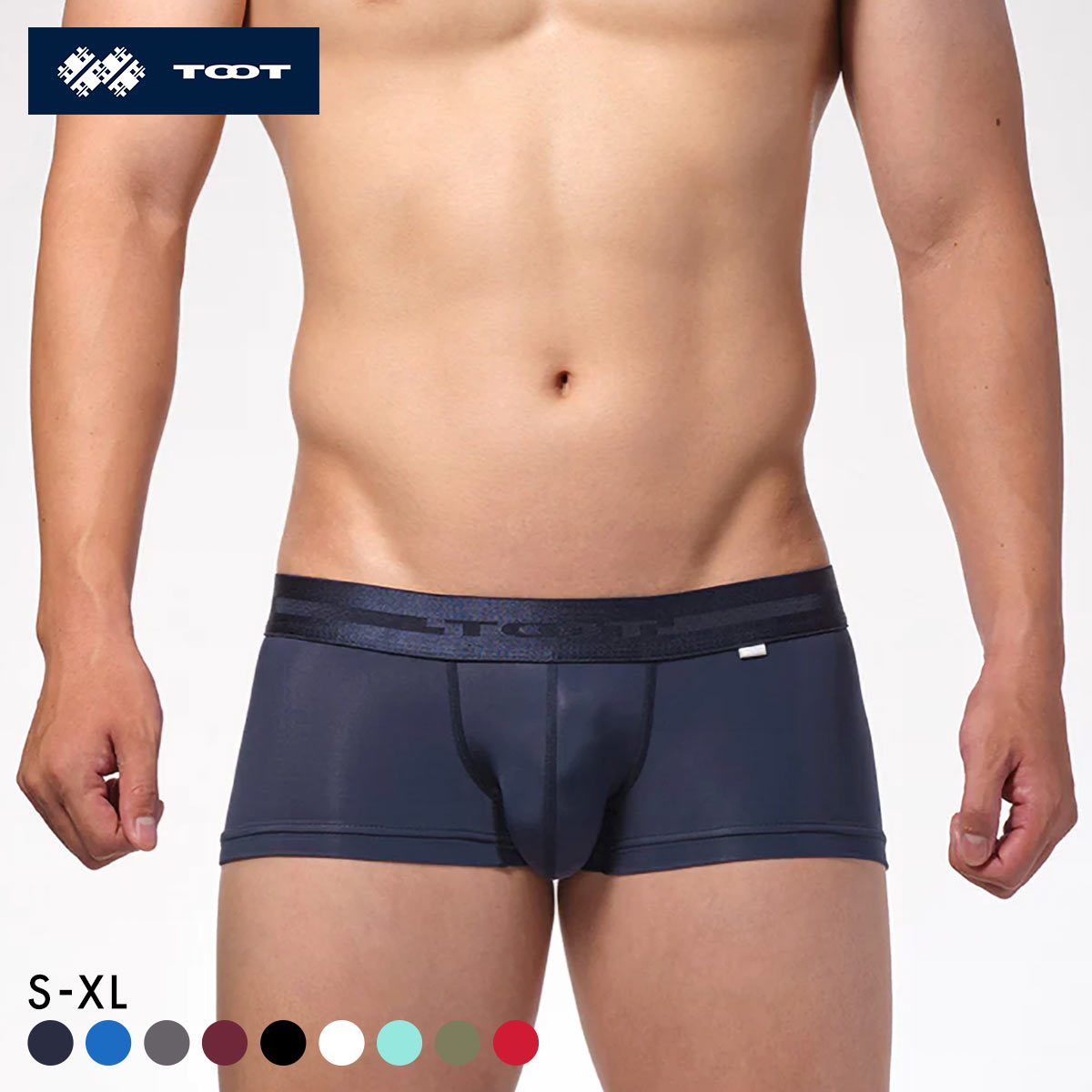 トゥート TOOT ReNEW TOOT NYLON nano ボクサーパンツ メンズ ローライズ 前とじ BC25A410 S M L LL XL 大きいサイズ(NV-ネイビー-S)