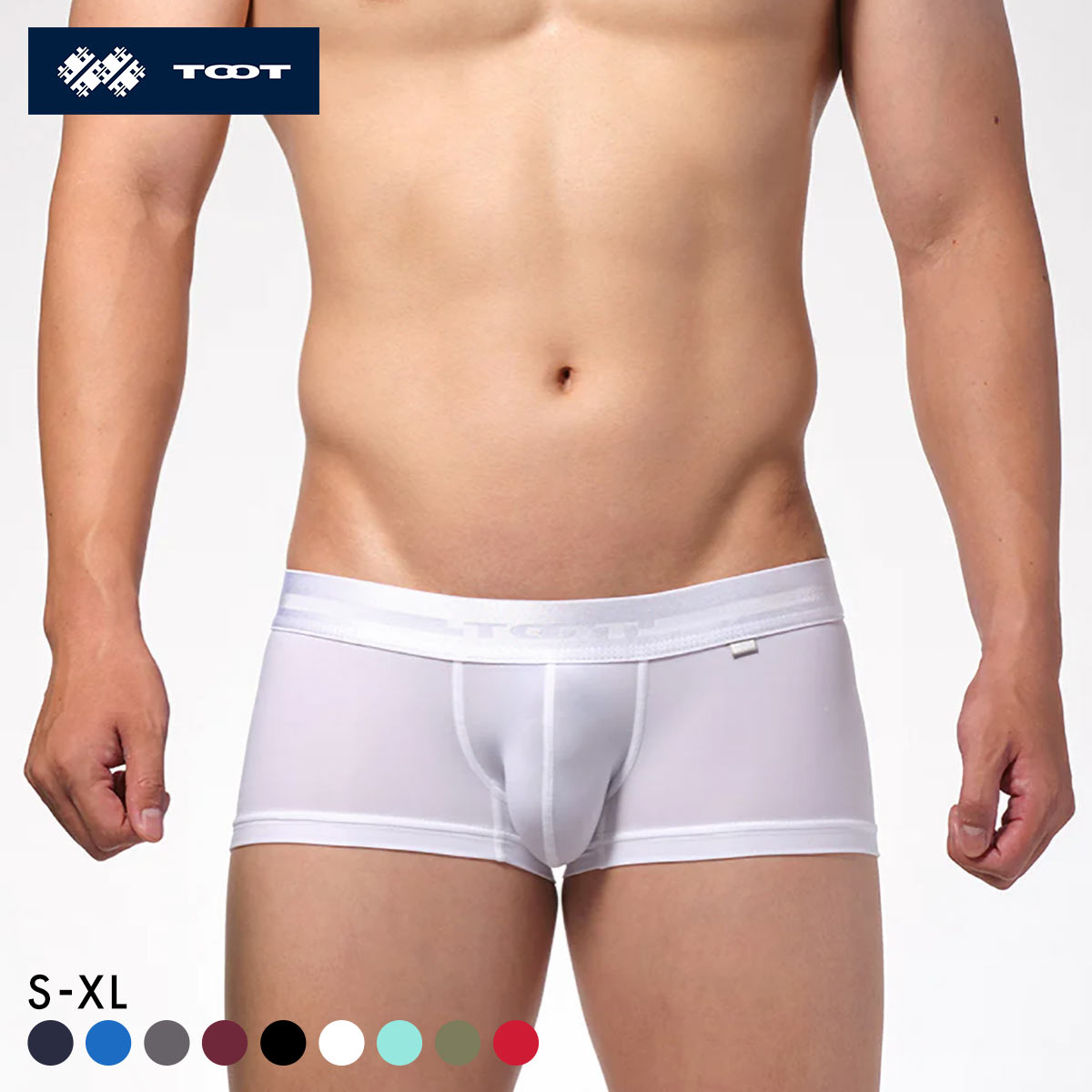 トゥート TOOT ReNEW TOOT NYLON nano ボクサーパンツ メンズ ローライズ 前とじ BC25A410 S M L LL XL 大きいサイズ(WH-ホワイト-S)