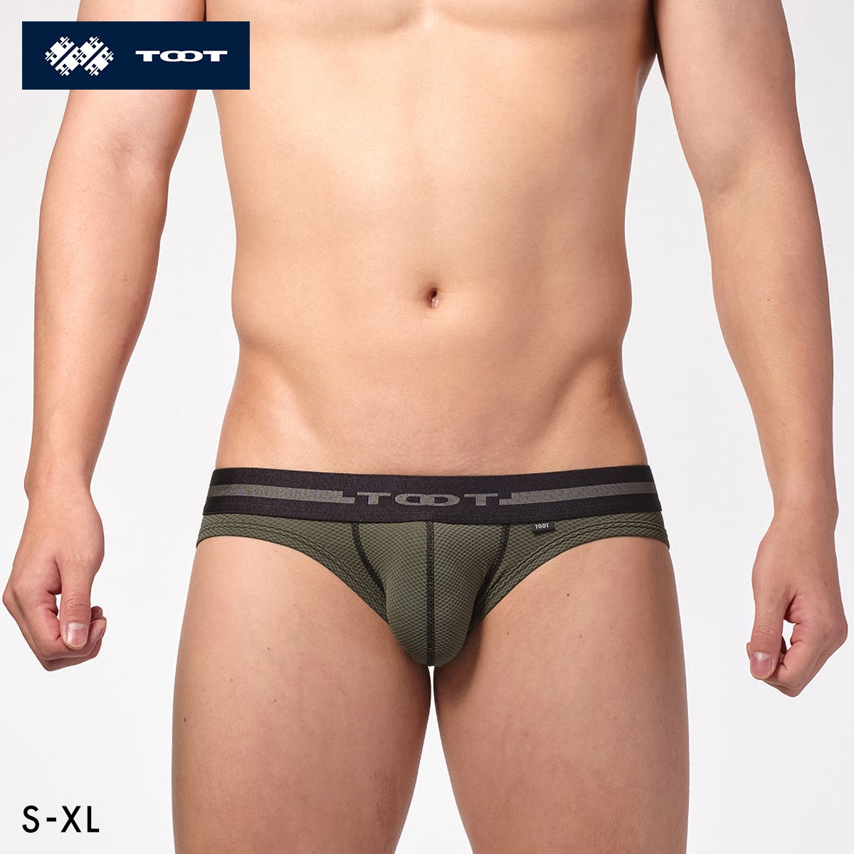 トゥート TOOT ReNEW TOOT MESH plus BIKINI ビキニ フルバック メンズ S M L LL XL BC24S310 日本製(OV-オリーブ-S)