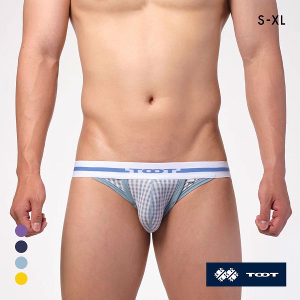 トゥート ギンガムチェック ビキニ III ビキニ フルバック メンズ 前閉じ 立体カップ ローライズ TOOT