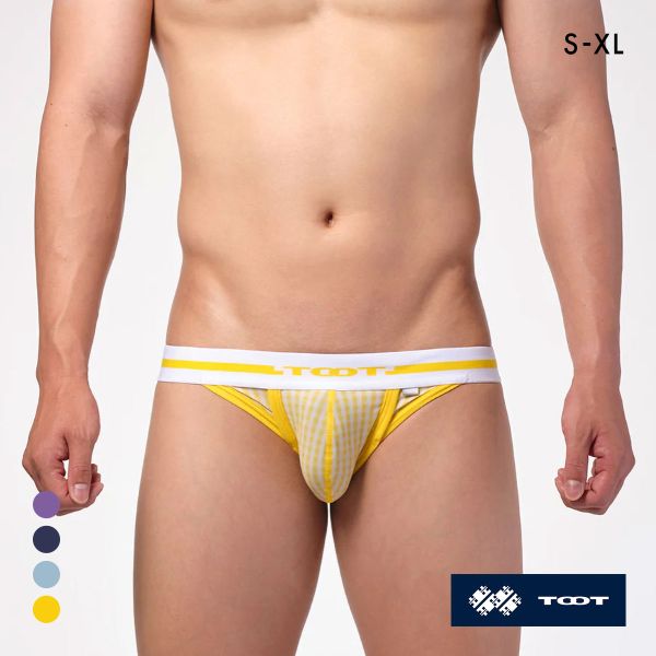 トゥート ギンガムチェック ビキニ III ビキニ フルバック メンズ 前閉じ 立体カップ ローライズ TOOT