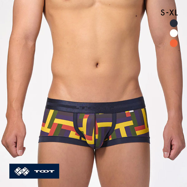 トゥート TOOT マルチブロック ウルトラマイクロボクサーパンツ ローライズ メンズ 前とじ CB24A005 立体カップ 日本製