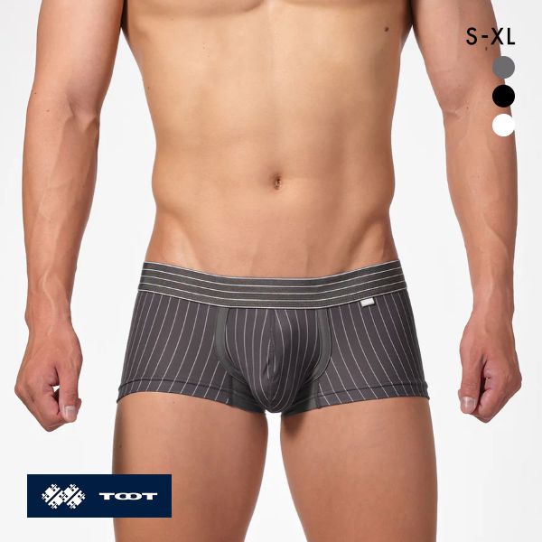 トゥート ピンストライプ ボクサー ウルトラマイクロボクサーパンツ ローライズ メンズ 前とじ CB24A012 立体カップ 日本製