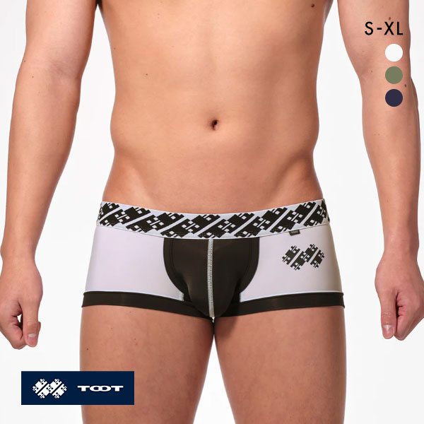 トゥート TOOT エンブレムプリント ボクサー ウルトラマイクロボクサーパンツ ローライズ メンズ 前とじ CB24S017 立体カップ 日本製