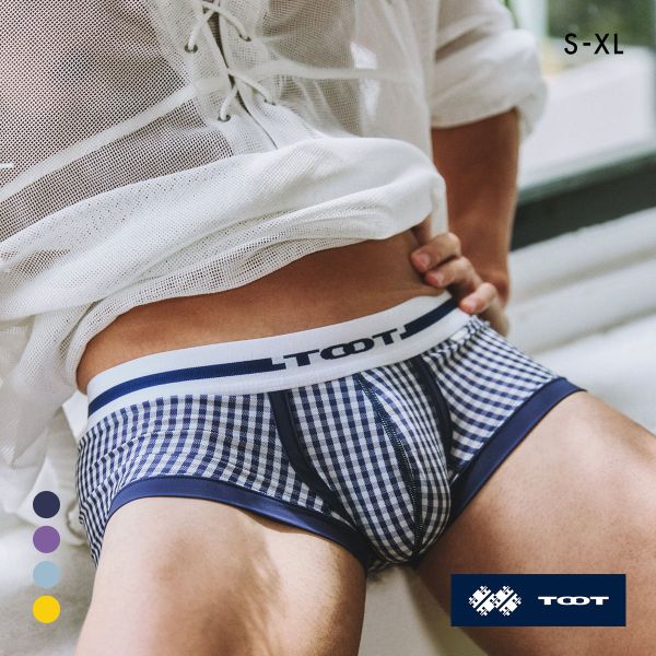 トゥート ギンガムチェック ボクサー III ボクサーパンツ メンズ 前とじ 立体カップ TOOT