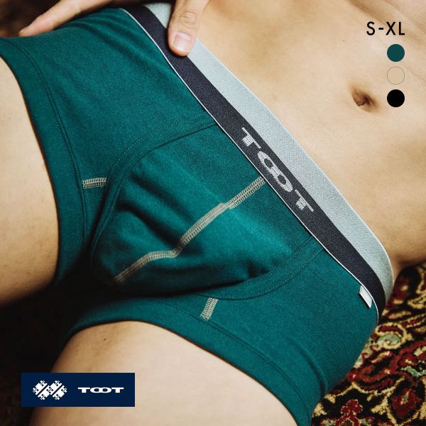 トゥート 無地 ボクサー 3レイヤーコットン ウォーム ボクサーパンツ ローライズ メンズ 前とじ CB25S406 立体カップ TOOT