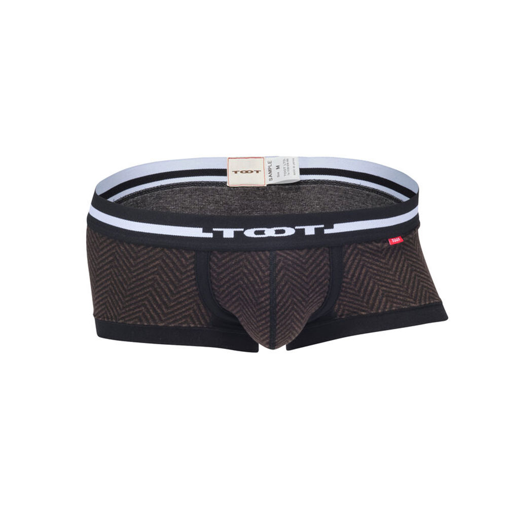 トゥート TOOT ヘリンボーンコットン ボクサーパンツ CB79L270(BR-ブラウン-S)