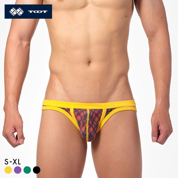 トゥート TOOT タータンチェック ビキニ 2 フルバック メンズ ブリーフ 前閉じ CV23A015