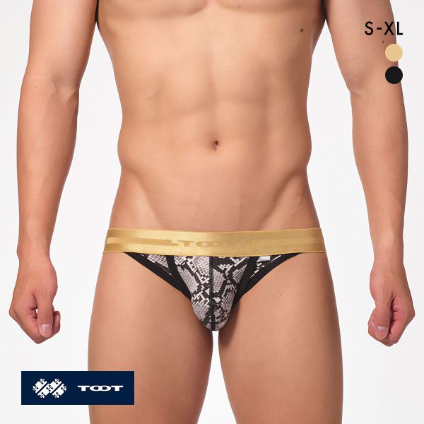 トゥート パイソン カップビキニ フルバック メンズ 前閉じ CV24A032 立体カップ ローライズ TOOT