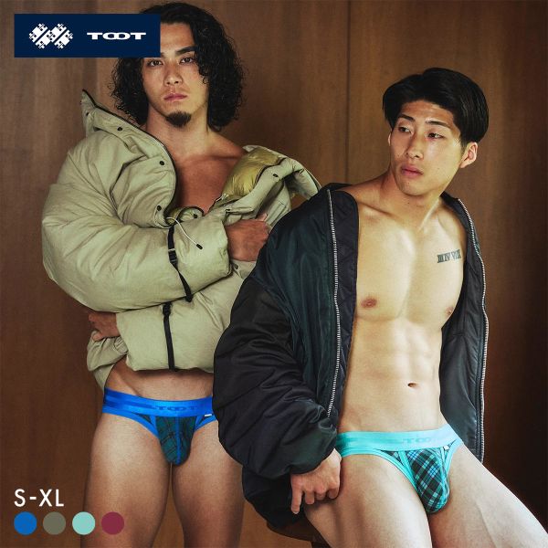 トゥート TOOT タータンチェック ビキニ III フルバック メンズ 前閉じ TOOT 日本製 立体カップ 大きいサイズ