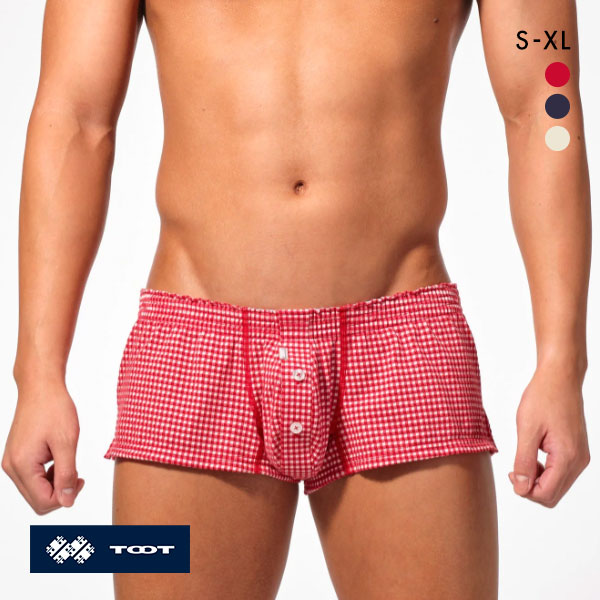 トゥート TOOT デラヴェサッカー フィットトランクス メンズ 前開き FT24S506 コットン混 ローライズ 立体カップ