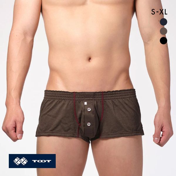 トゥート カラーステッチ フィットトランクス2 メンズ 前開き なめらか ローライズ 立体カップ TOOT
