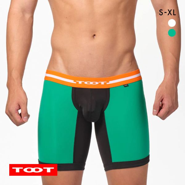 トゥート TOOT トライバル ロングボクサーパンツ メンズ 前とじ LB23A009 ストレッチナイロン