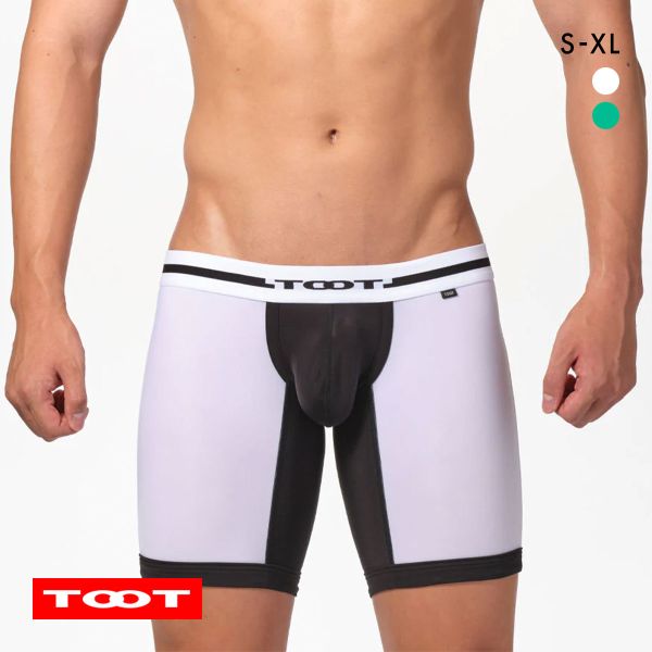 トゥート TOOT トライバル ロングボクサーパンツ メンズ 前とじ LB23A009 ストレッチナイロン