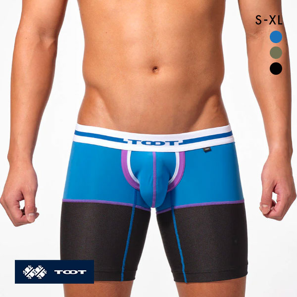 トゥート TOOT レイヤード ロングボクサー ボクサーパンツ メンズ 前とじ LB24S008 クールマックス ナノボクサー