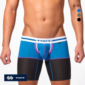 トゥート TOOT レイヤード ロングボクサー ボクサーパンツ メンズ 前とじ LB24S008 クールマックス ナノボクサー