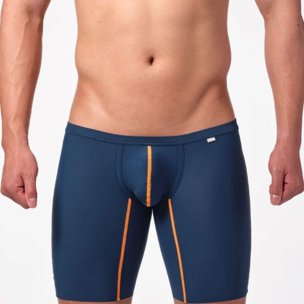 トゥート TOOT スムースヘム ロングボクサーパンツ メンズ 前とじ LB24S329 ストレッチナイロン ひびきにくい