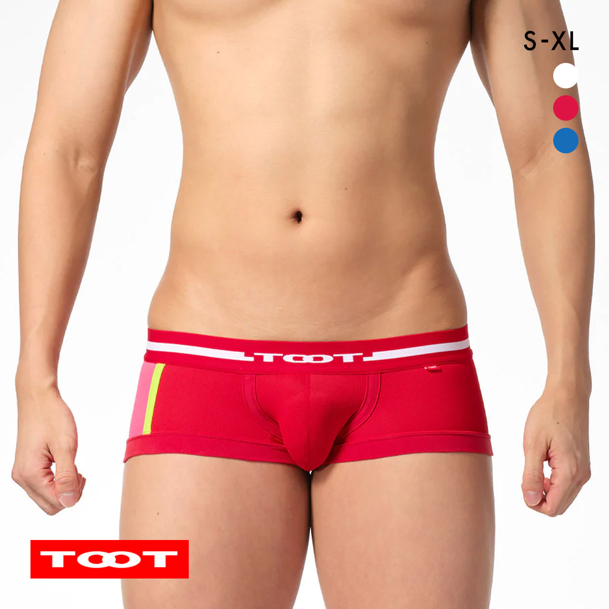 トゥート TOOT スプリング メッシュ nano ボクサーパンツ メンズ 前とじ NB23S304(RE-レッド-S)
