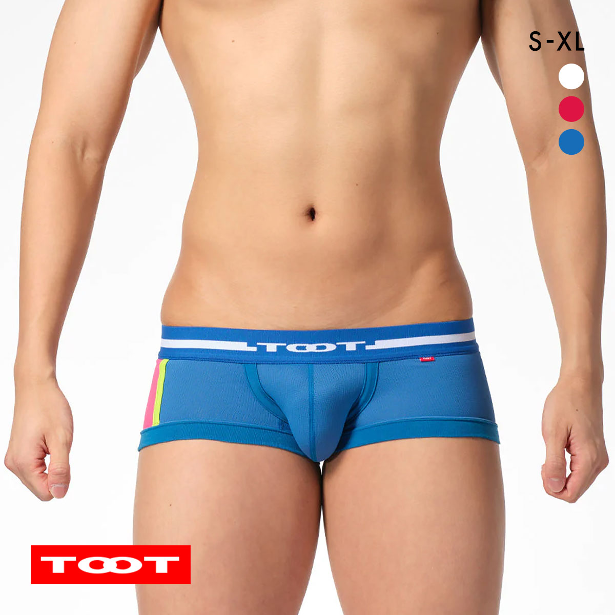 トゥート TOOT スプリング メッシュ nano ボクサーパンツ メンズ 前とじ NB23S304(BU-ブルー-S)