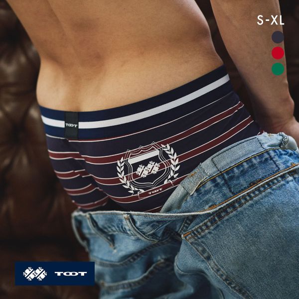 トゥート スクール エンブレムプリント nano ボクサーパンツ メンズ 前とじ NB24A015 ナノボクサー 立体カップ TOOT
