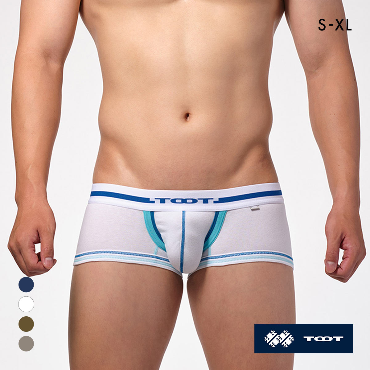 トゥート レイヤードバインダー ボクサー III ボクサーパンツ メンズ 前とじ 立体カップ TOOT(WH-ホワイト-S)