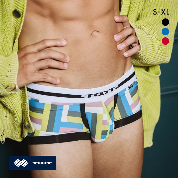 トゥート TOOT マルチブロック ボクサープリント ボクサーパンツ メンズ 前とじ NB25S1012 立体カップ