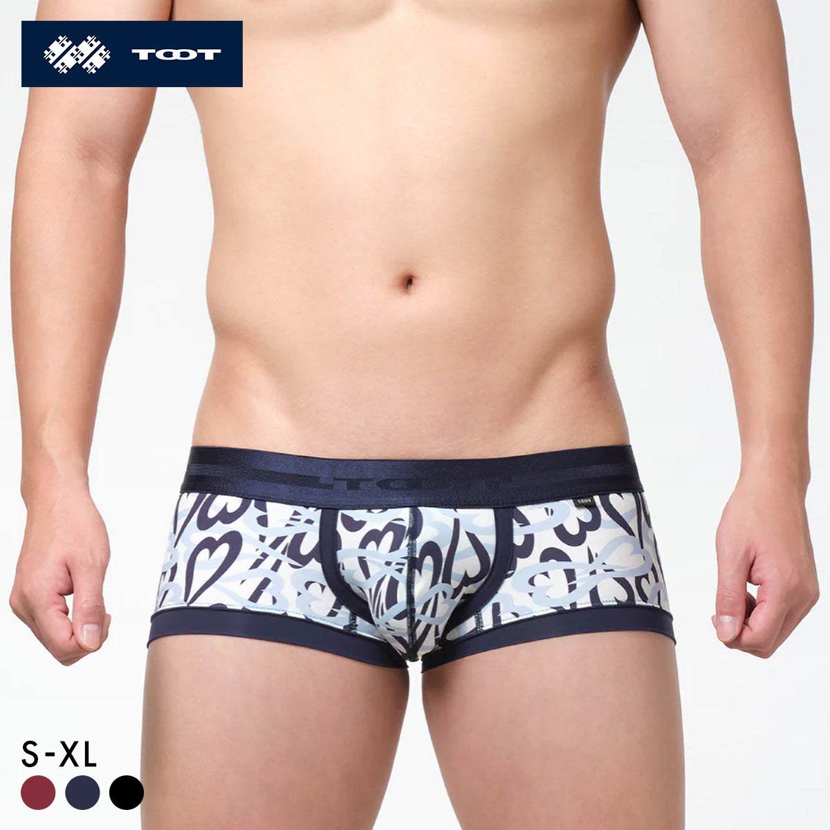 トゥート TOOT ハートカモ nano ボクサーパンツ メンズ 前とじ ハートカモ nano(NV-ネイビー-S)