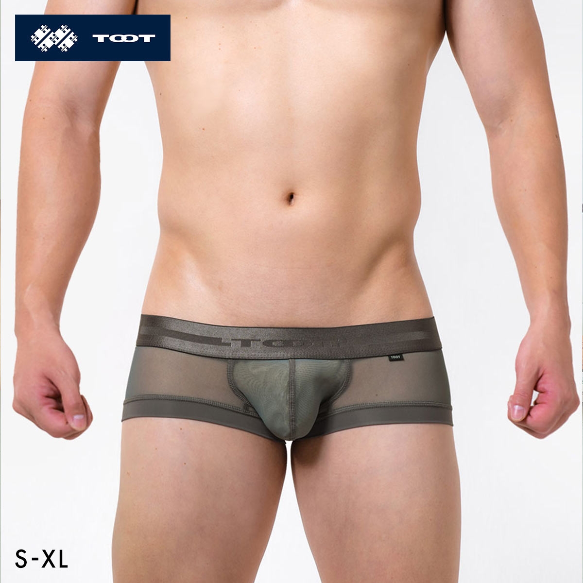 トゥート TOOT シースルー スーパーnano ボクサーパンツ メンズ 前とじ SN26S334(GY-グレー-S)