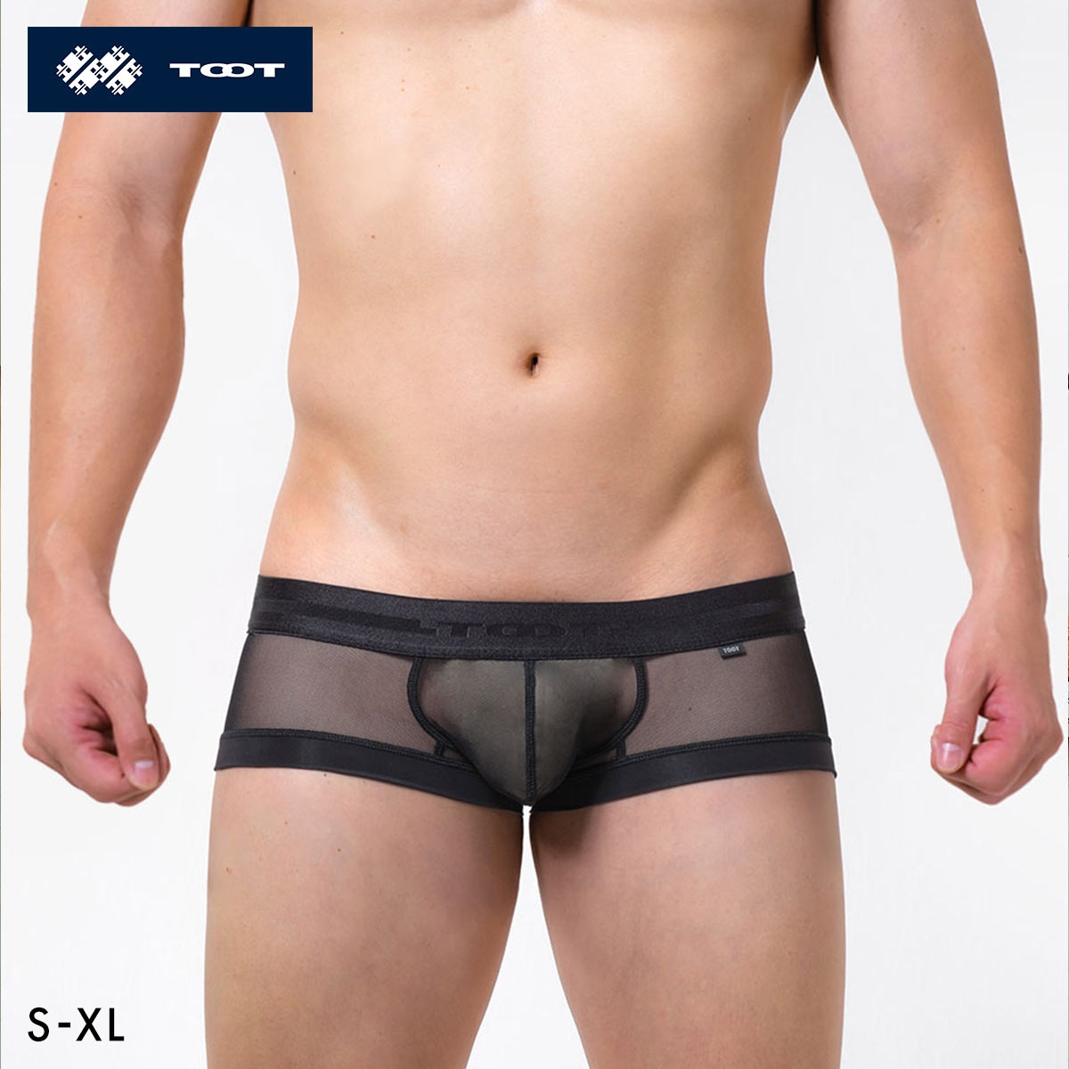 トゥート TOOT シースルー スーパーnano ボクサーパンツ メンズ 前とじ SN26S334(BK-ブラック-S)