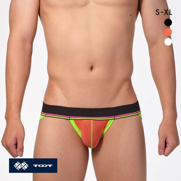 トゥート TOOT ネオンライン ヒップ ストラップ ジョック パンツ メンズ Yバック YB24A008 立体カップ バイク スポーツ 前とじ