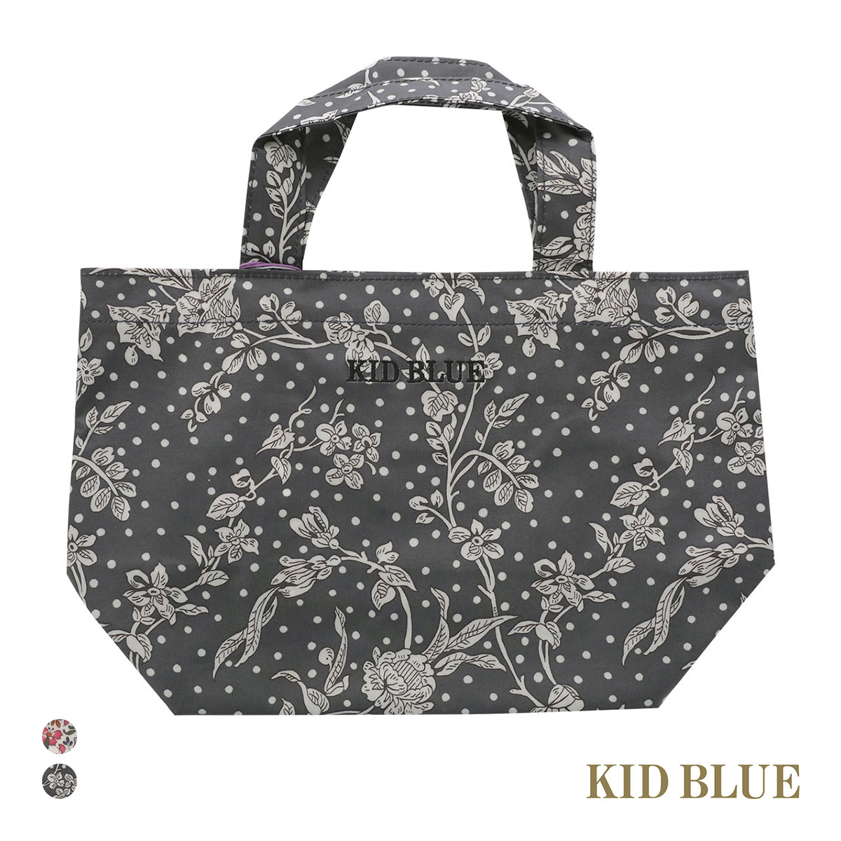 キッドブルー 25AW LIBERTYプリントG バッグ KID BLUE(CGY-チャコールグレー-Free)