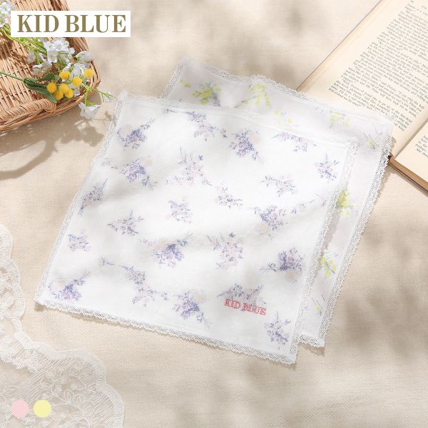 キッドブルー 26ブリティッシュブーケ ハンカチ KID BLUE