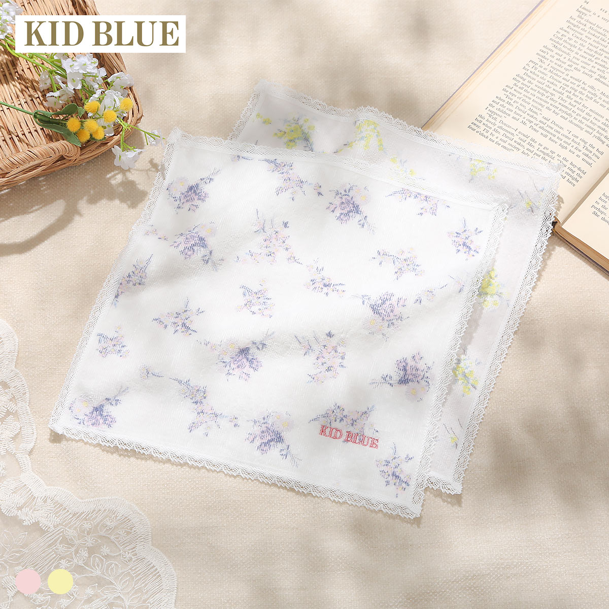 キッドブルー 26ブリティッシュブーケ ハンカチ KID BLUE