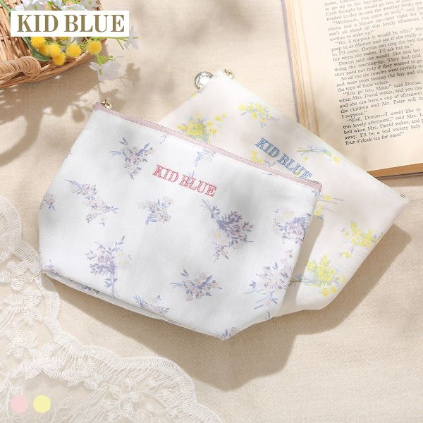 キッドブルー 26ブリティッシュブーケN ポーチ KID BLUE