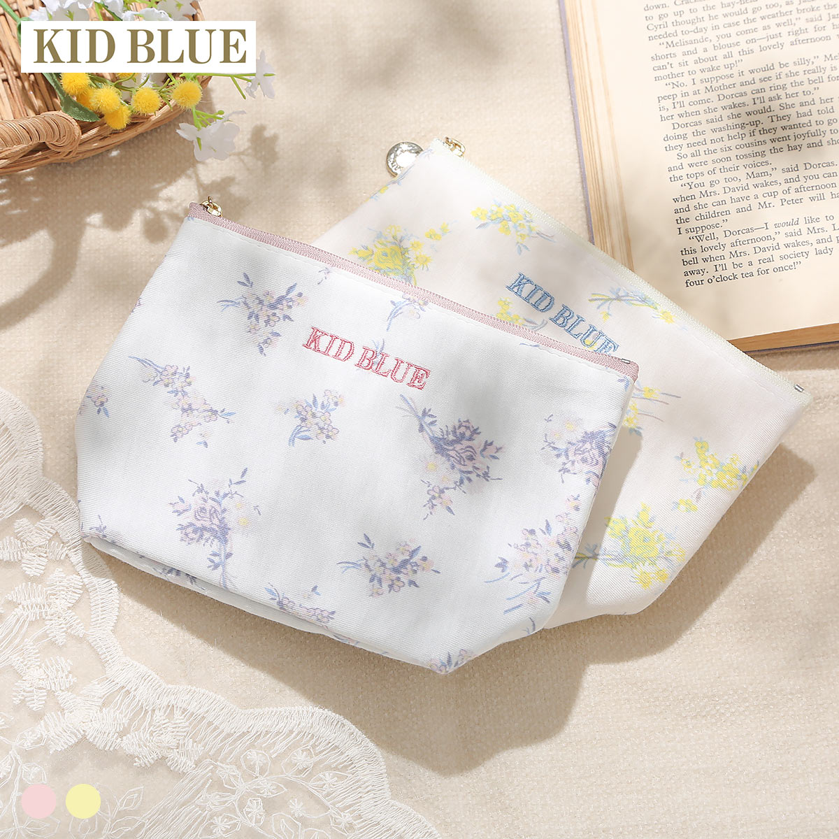 キッドブルー 26ブリティッシュブーケN ポーチ KID BLUE