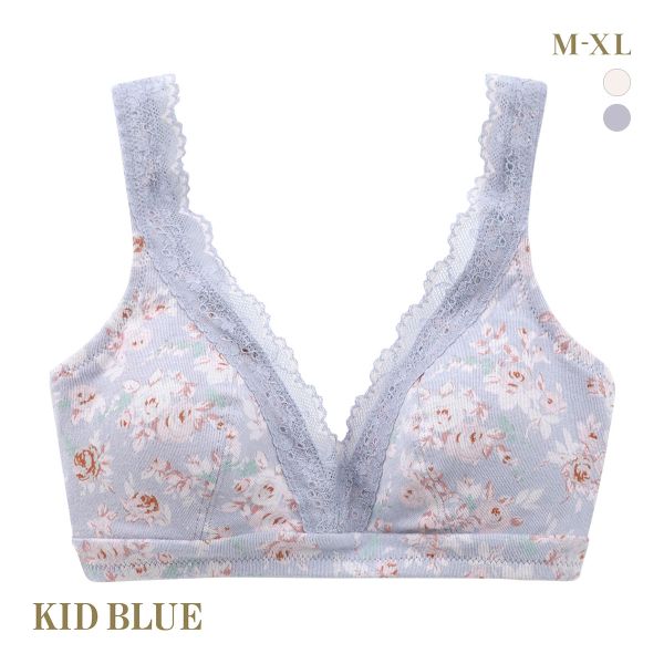 20%OFF キッドブルー エディスフラワー ブラジャー ノンワイヤー ソフトブラジャー 三角ブラ ブラレット KID BLUE 20%OFF キッドブルー エディスフラワー ブラジャー ノンワイヤー ソフトブラジャー 三角ブラ ブラレット KID BLUE