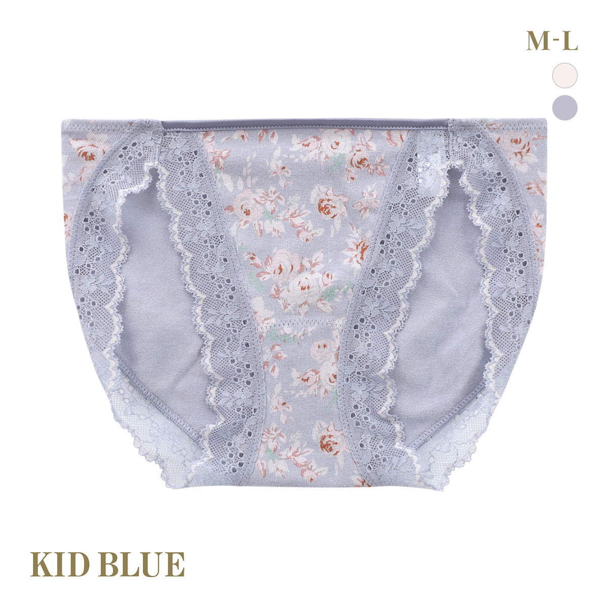 キッドブルー エディスフラワー ショーツ スタンダード ノーマルショーツ KID BLUE(BU-ブルー-M)