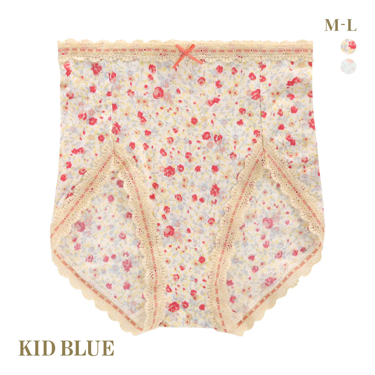 キッドブルー 24ガーニッシュフラワー ショーツ スタンダード ノーマル ハイウエスト KID BLUE