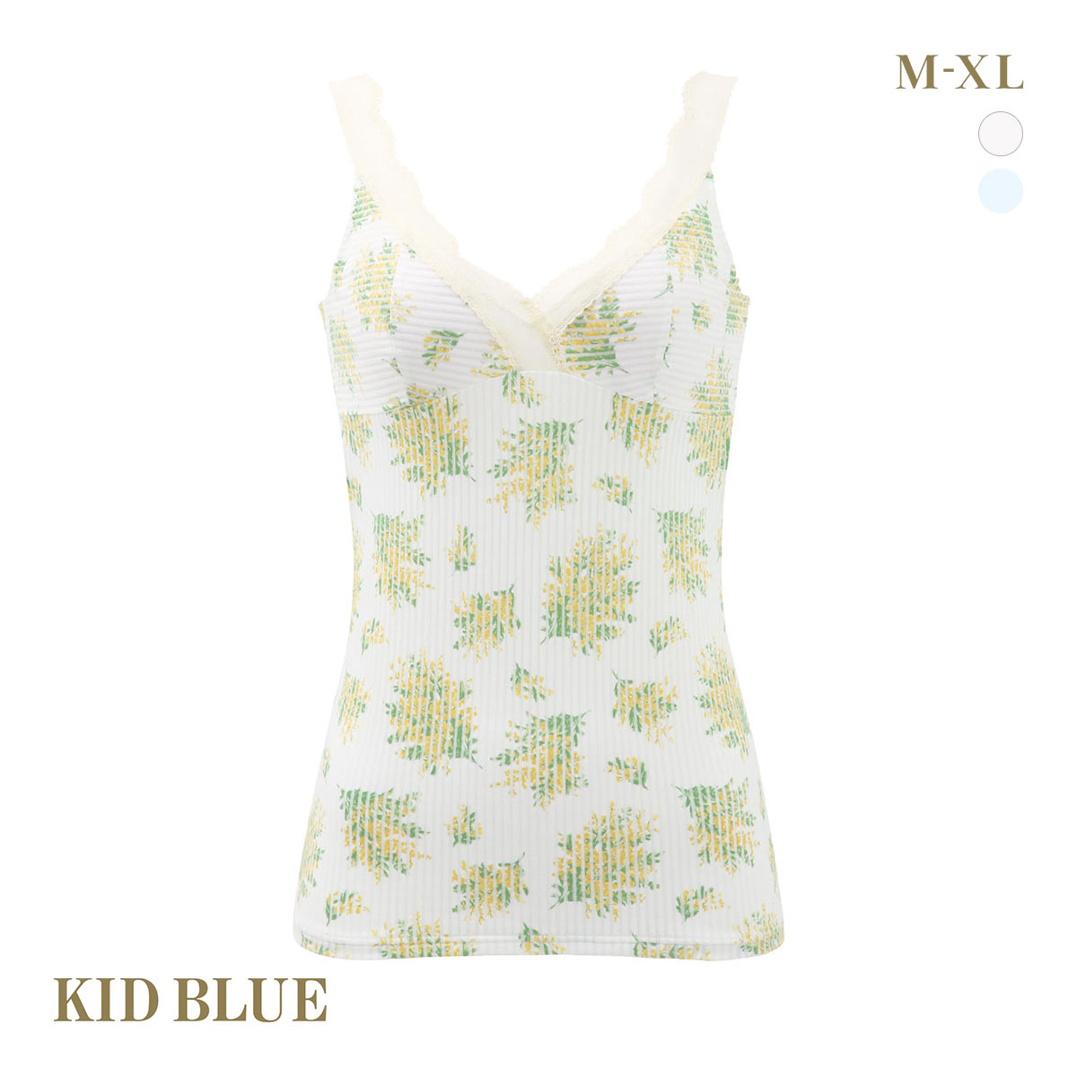 キッドブルー ミモザレース　カップ付きキャミソール イエロー 楽天市場】【7日間限定クーポン対象！】 KID BLUE / キッド