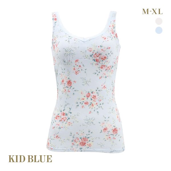 キッドブルー ジャスミンローズ カップ付き キャミソール 大きいサイズ KID BLUE
