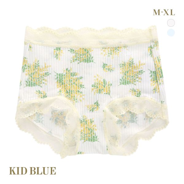 キッドブルー ミモザストライプ ショーツ ショートカルソン 深め ハイウエスト はきこみ深めショーツ KID BLUE