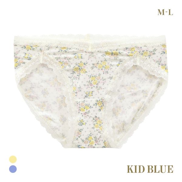キッドブルー ピンドットフラワー ショーツ スタンダード ノーマルショーツ KID BLUE
