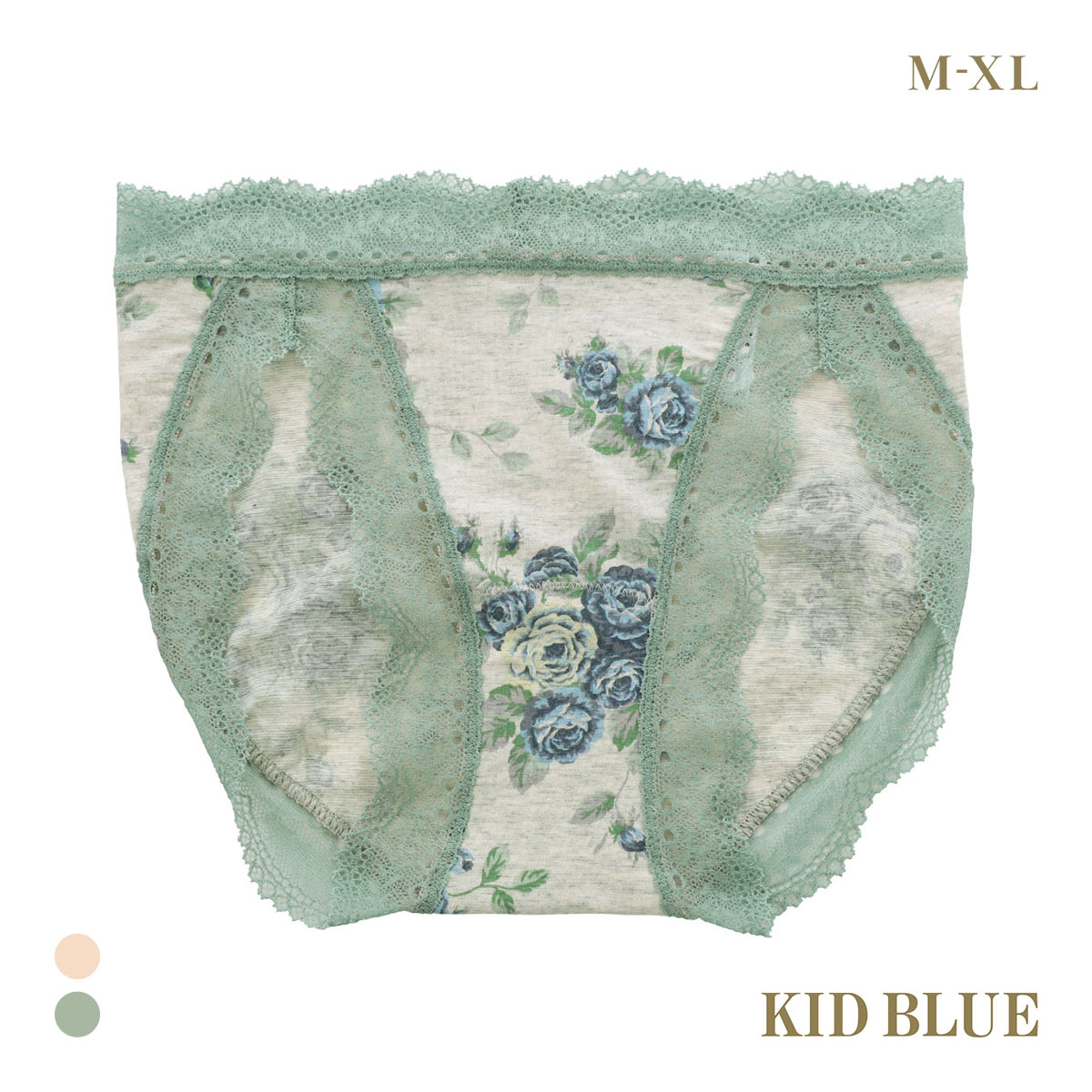 キッドブルー 25オータムローズ ショーツ スタンダード ノーマルショーツ KID BLUE(BU-ブルー-M)