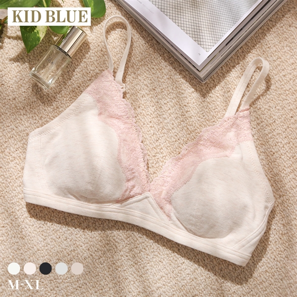 キッドブルー 26STANDARD ノンワイヤー ブラジャー ソフトブラジャー 三角ブラ ブラレット 大きいサイズ KID BLUE