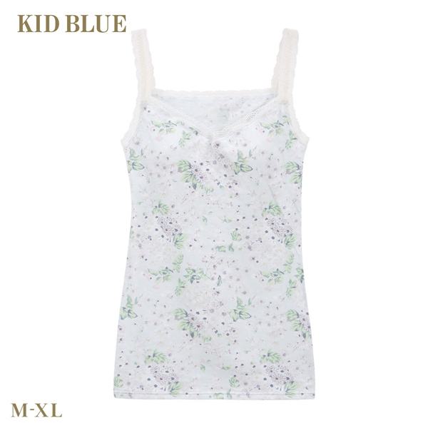 キッドブルー 26フローラルガーデン カップ付き キャミソール インナー レディース 大きいサイズ KID BLUE