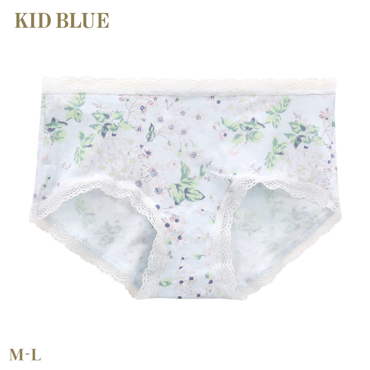 キッドブルー 26フローラルガーデン ショーツ ショートカルソン ヒップハンガー ボーイレングス KID BLUE(SX-サックス-M)